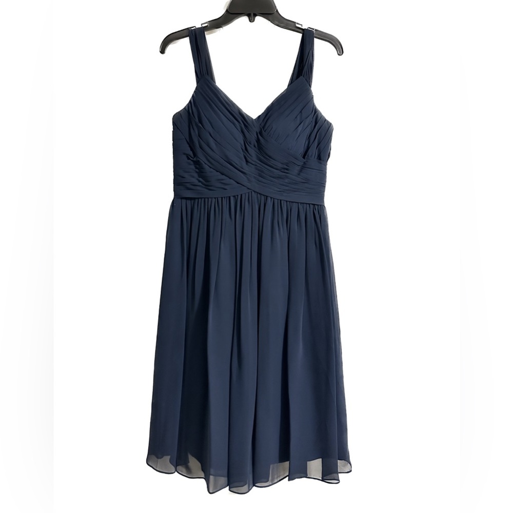 Azazie dark blue bridesmaid dress